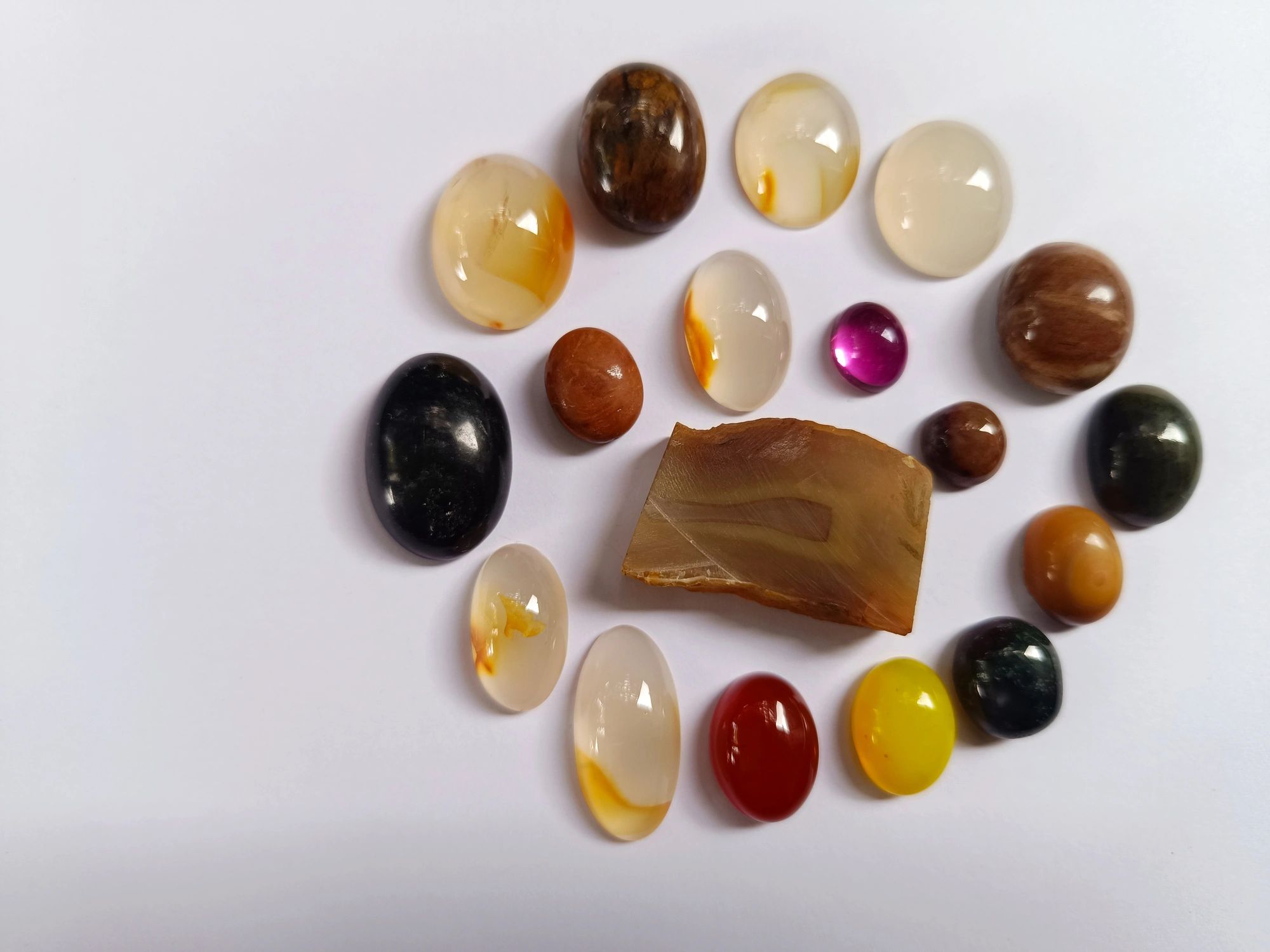 rough semi-precious stones Indonesia