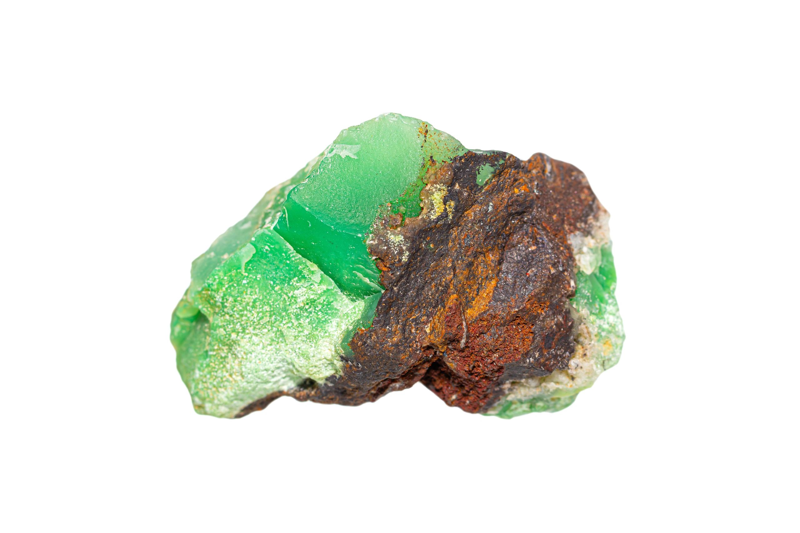 rough chrysoprase stone natural uncut jewelry photography